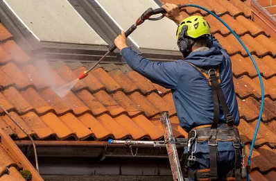 Démoussage et hydrofuge de toiture à Brennilis
